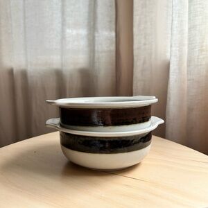 Set of 2 Arabia Finland Karelia Soup Bowls